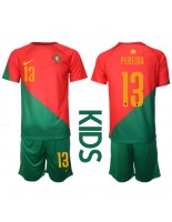 Portugalsko Danilo Pereira #13 Domácí dres pro děti MS 2022 Krátký Rukáv (+ trenýrky)